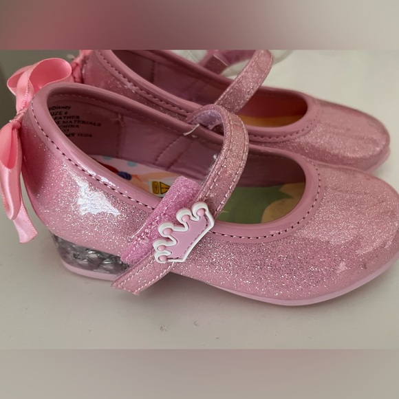 Baby Girl Disney Pink Glitter Princess Light-Up Dress Shoes - Picture 2 of 5